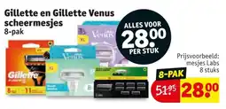 Kruidvat Gillette en gillette venus scheermesjes aanbieding