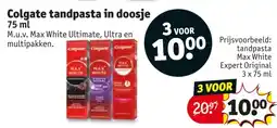 Kruidvat Colgate tandpasta in doosje aanbieding