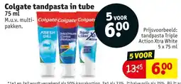 Kruidvat Colgate tandpasta in tube aanbieding