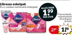 Kruidvat Libresse enkelpak aanbieding