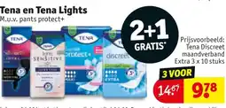 Kruidvat Tena en Tena Lights aanbieding