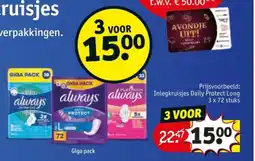 Kruidvat Always daily protect Giga pack aanbieding