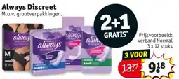 Kruidvat Always Discreet aanbieding