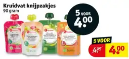 Kruidvat Kruidvat knijpzakjes aanbieding