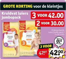 Kruidvat Kruidvat luiers jumbopack aanbieding