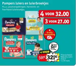 Kruidvat Pampers luiers en luierbroekjes aanbieding