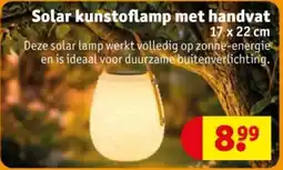 Kruidvat Solar kunstoflamp met handvat aanbieding