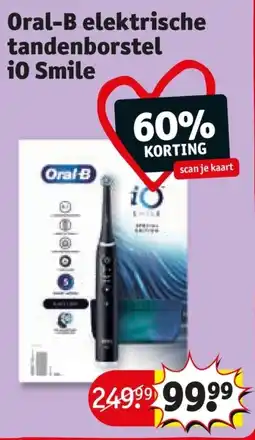 Kruidvat Oral-B elektrische tandenborstel i0 Smile aanbieding