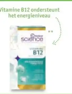 Kruidvat Science Vitamine B12 ondersteunt het energieniveau aanbieding