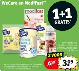 Kruidvat WeCare en Modifast aanbieding