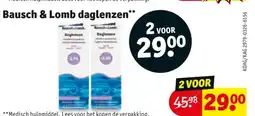 Kruidvat Bausch & Lomb daglenzen aanbieding