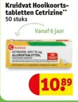 Kruidvat Kruidvat Hooikoorts tabletten Cetrizine aanbieding