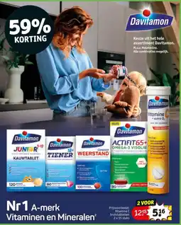 Kruidvat Davitamon Nr1 A-merk Vitaminen en Mineralen aanbieding