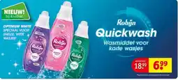 Kruidvat Robijn quickwash aanbieding