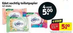 Kruidvat Edet vochtig toiletpapier aanbieding