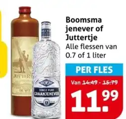 Hoogvliet Boomsma jenever of Juttertje aanbieding