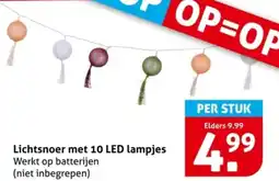 Hoogvliet Lichtsnoer met 10 LED lampjes aanbieding