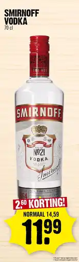 Super Dirck 3 Smirnoff vodka aanbieding