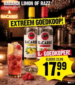 Super Dirck 3 Bacardi limon of razz aanbieding