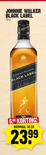 Super Dirck 3 Johnnie walker black label aanbieding