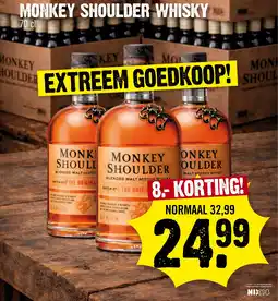 Super Dirck 3 Monkey shoulder whisky aanbieding