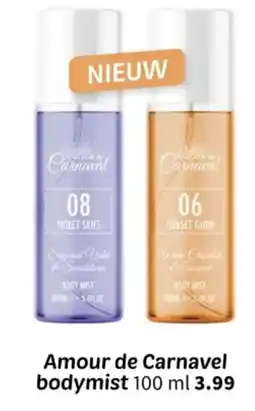 Wibra Amour de Carnavel bodymist aanbieding
