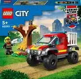 Bol.com LEGO City 4x4 Brandweertruck redding Set - 60393 aanbieding