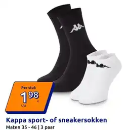 Action Kappa sport of sneakersokken aanbieding