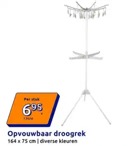 Action Opvouwbaar droogrek aanbieding
