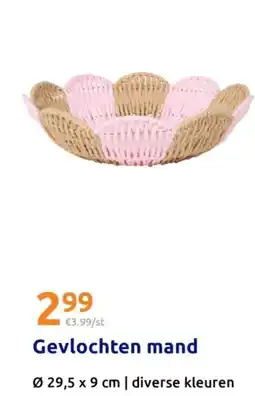 Action Gevlochten mand aanbieding