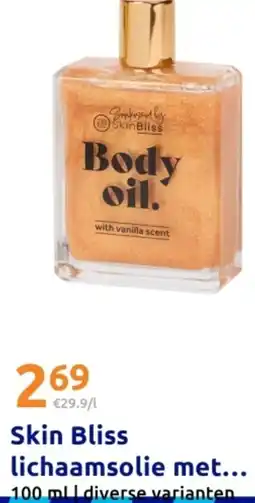 Action Skin bliss lichaamsolie met aanbieding
