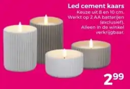 Trekpleister Led cement kaars aanbieding