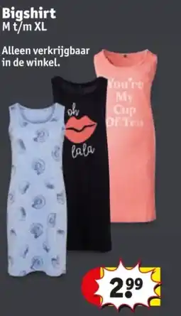 Kruidvat Bigshirt aanbieding