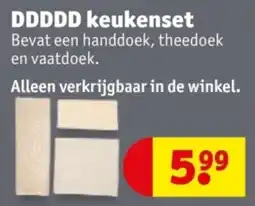 Kruidvat DDDDD keukenset aanbieding