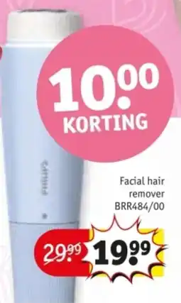 Kruidvat Philips Facial hair remover BRR484/00 aanbieding