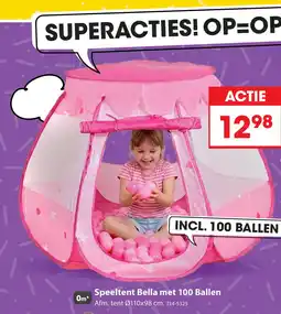 Top1Toys SPEELTENT MET 100 BALLEN ROZE aanbieding