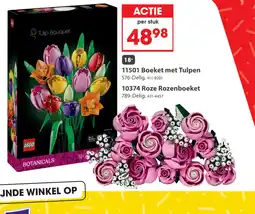 Top1Toys LEGO 10374 Botanicals Roze Rozenboeket aanbieding