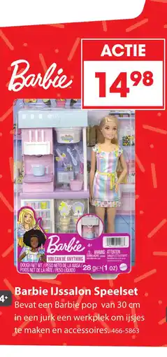 Top1Toys Barbie Ice Cream Shopkeeper speelset aanbieding