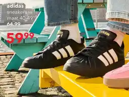 Scapino Adidas Streettalk heren sneakers zwart wit aanbieding