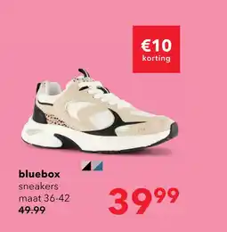 Scapino Blue Box dames dad sneakers luipaardprint beige aanbieding