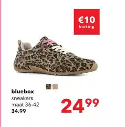 Scapino Blue Box dames sneakers met panterprint bruin aanbieding