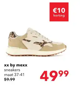 Scapino XX by Mexx dames sneakers met luipaardprint beige aanbieding