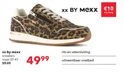 Scapino XX by Mexx dames sneakers met panterprint bruin aanbieding