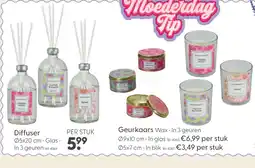 Marskramer Geurkaars wax in glas 3 assorti aanbieding