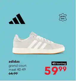 Scapino Adidas Grand Court Base 00s heren sneakers grijs aanbieding