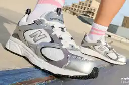 Scapino New Balance 408 dames sneakers wit zilver aanbieding