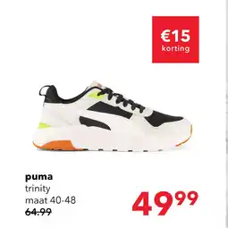 Scapino Puma Trinity 2 LT heren sneakers wit zwart aanbieding