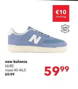 Scapino New Balance BB80 suede heren sneakers blauw aanbieding
