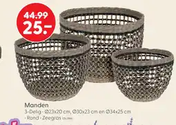 Marskramer Manden Rond Zeegras Set3 aanbieding