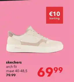 Scapino Skechers Arch Fit heren sneakers beige aanbieding